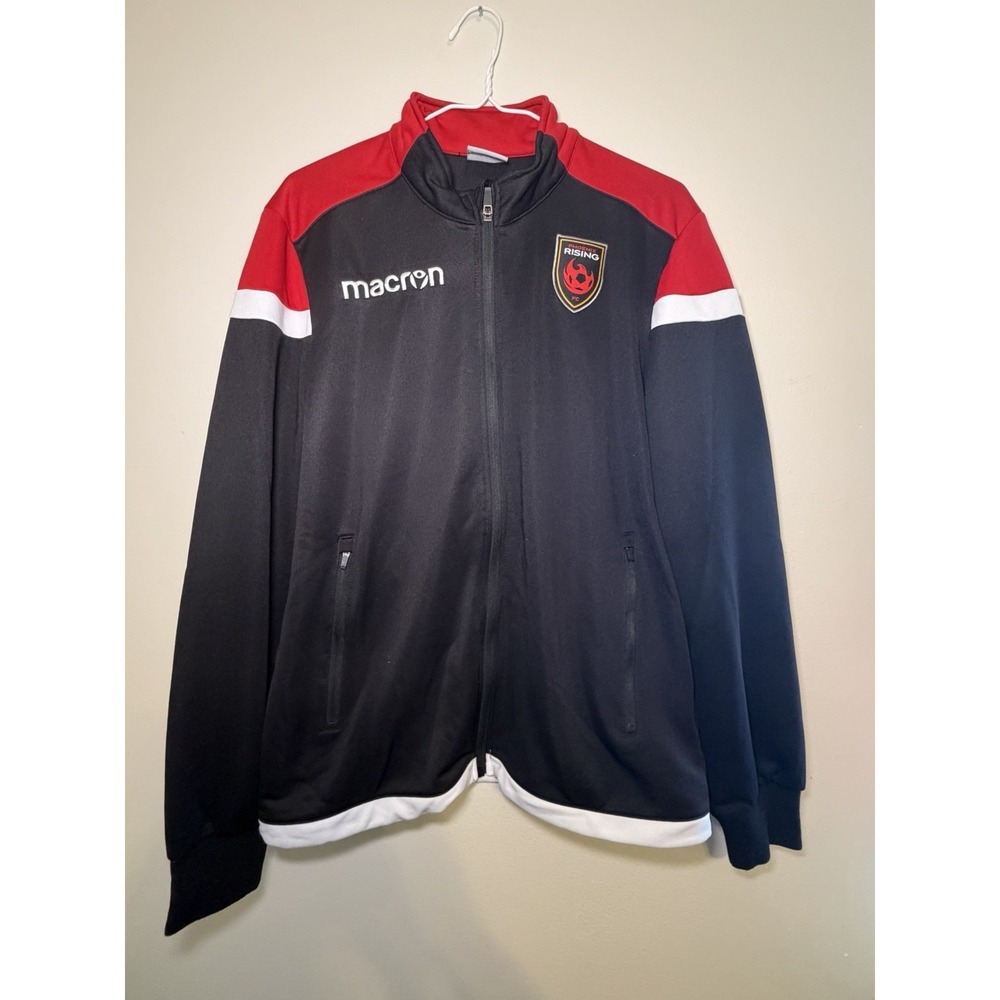 Phoenix Rising USL Soccer - Macron Official Team‎ Stitched Warmup Top - Mens M